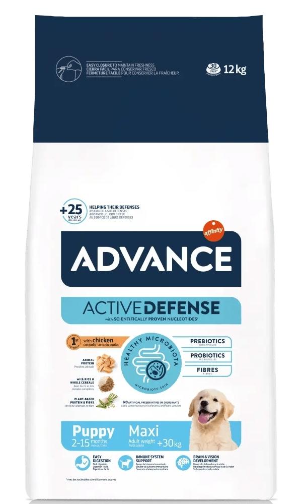 Advance Dog Maxi Puppy Chicken & Rice корм для щенков крупных пород 12 кг (924279)